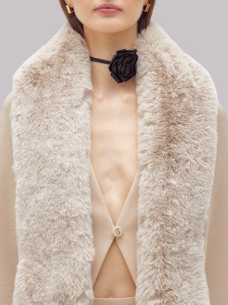 Stola con collo in ecopelliccia Blugirl