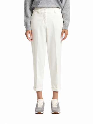 Pantalone in gabardina di cotone soft stretch Peserico