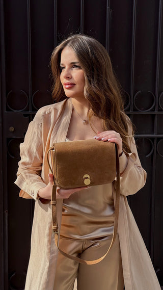 Mini-bag Eclissi in camoscio Fabiana Filippi