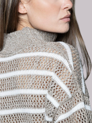 Cardigan con zip Brunello Cucinelli
