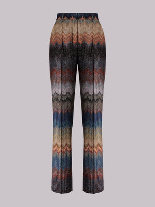 Pantalone a trombetta con motivo snake Missoni