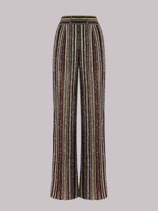 Pantalone in maglia a righe spigata Missoni