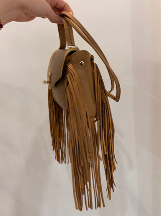 Mini-bag con frange Visonà
