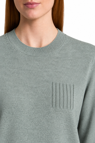 Maglia girocollo in lana, seta e cashmere Peserico