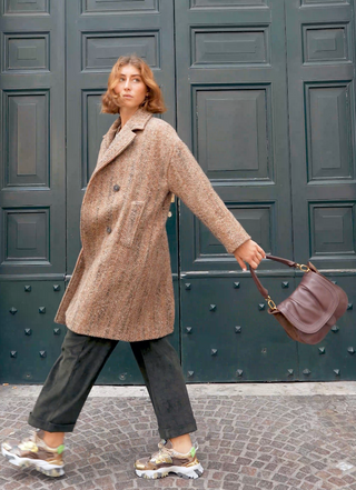 Borsa Sella in pelle caffè Visonà