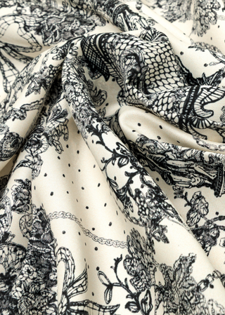Foulard con stampa pizzo Blugirl