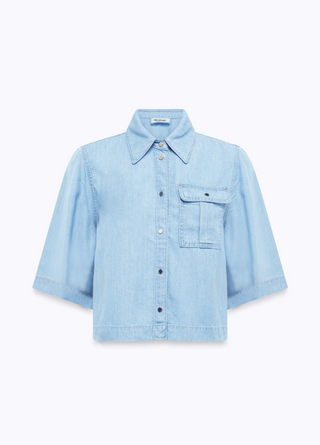 Camicia boxy in denim Blugirl