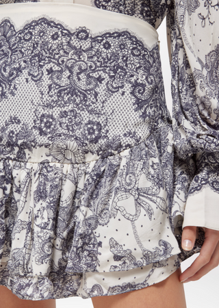 Shorts con stampa pizzo Blugirl